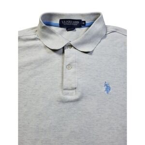 U.S. Polo Assn. Men's Gray Ultimate Pique Polo Shirt Casual Classic